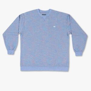 Southern Marsh Blue and Pink Striped Sweater